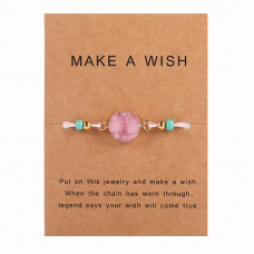 WowMan Jewelry WM1021 Light Pink Stone